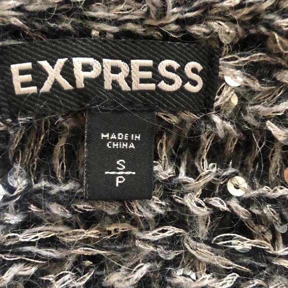Express crop sequined sweater - Picture 5 of 6